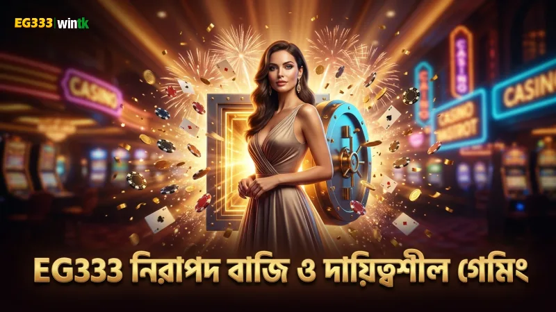 নিরাপদ বাজি ও দায়িত্বশীল গেমিং EG333 প্ল্যাটফর্মে নিশ্চিত।