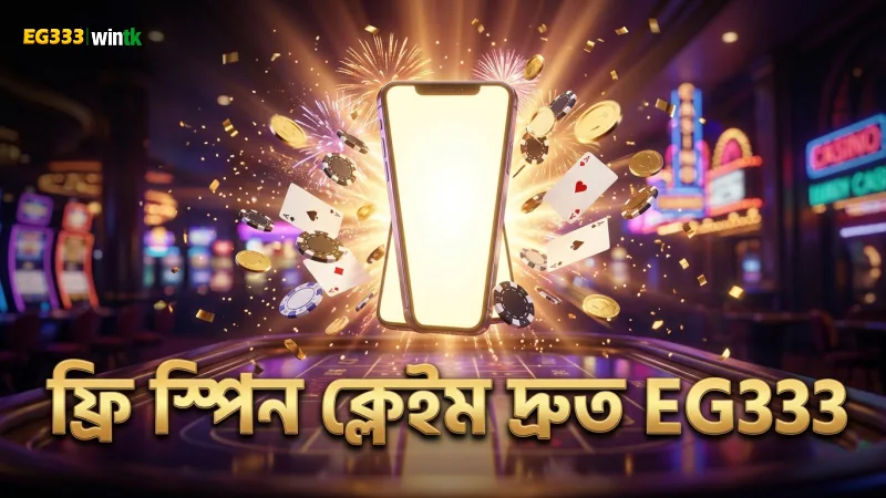 ফ্রি স্পিন ক্লেইমের গতি মোবাইলের জন্য গুরুত্বপূর্ণ।