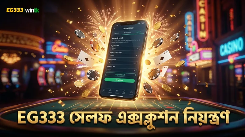 সেলফ-এক্সক্লুশন ও ডিপোজিট সীমা নিয়ন্ত্রণ খেলার অভ্যাসে সহায়ক।